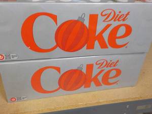 2 Diet Coke 12 packs...