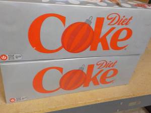 2 Diet Coke 12 packs...
