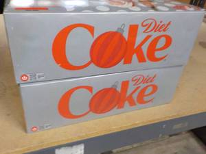 2 Diet Coke 12 packs...