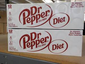 2 Diet Dr Pepper 12 packs...