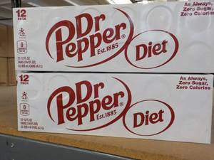 2 Diet Dr Pepper 12 packs...