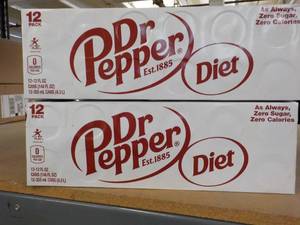 2 Diet Dr Pepper 12 packs...