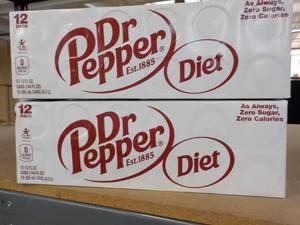 2 Diet Dr Pepper 12 packs...