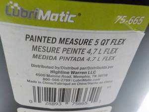Lubri Matic Painter Measure 5 qt Fl...