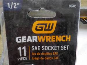 Gear Wrench 11 pc SAE Socket Set...