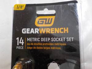Gear Wrench 14 pc Metric Deep Socke...
