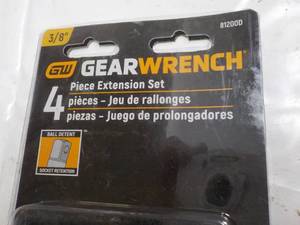 Gear Wrench 4 pc 38 Extension Set...