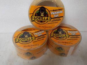 3 rolls Gorilla 1.88 x 40 yards Cl...