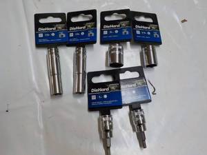 DieHard 3 sizes 6 total Deep Socket...