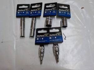DieHard 3 sizes 6 total Deep Socket...