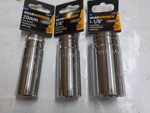 3 sizes Deep Sockets...