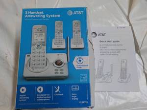 3 Handset AT and T Answering System...