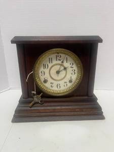 Antique Seth Thomas Adamantine Mantle Clock with Key