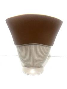 Vintage Red Wing Art Pottery Fan Vase