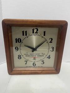 Vintage Western Union Naval Observatory Time Self Winding Clock