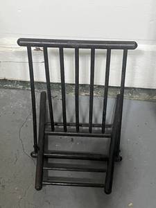Antique Scandinavian Folding Gout Stool Used to Elevate Legs in the 18th Century