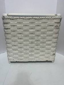 Antique Painted Wicker Hamper