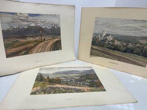 6 Unframed Numbered Prints 19 X 14