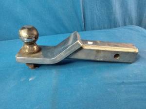 Stainless steel trailer hitch ball mount with a 2-inch shank and a pre-installed 2 trailer ball.