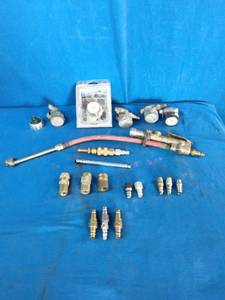 20-piece air compressor accessory kit designed for inflating tires and using pneumatic tools.