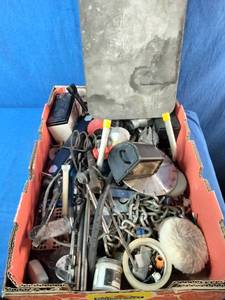 Miscellaneous hardware, tools, and metal scrap