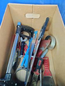 Lot of hand tools and workshop accessories