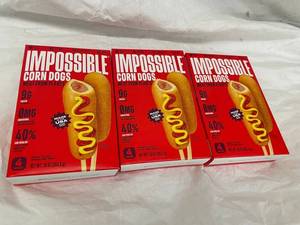 M - Impossible Corn Dogs 10 Oz Boxes (Lot of 3)