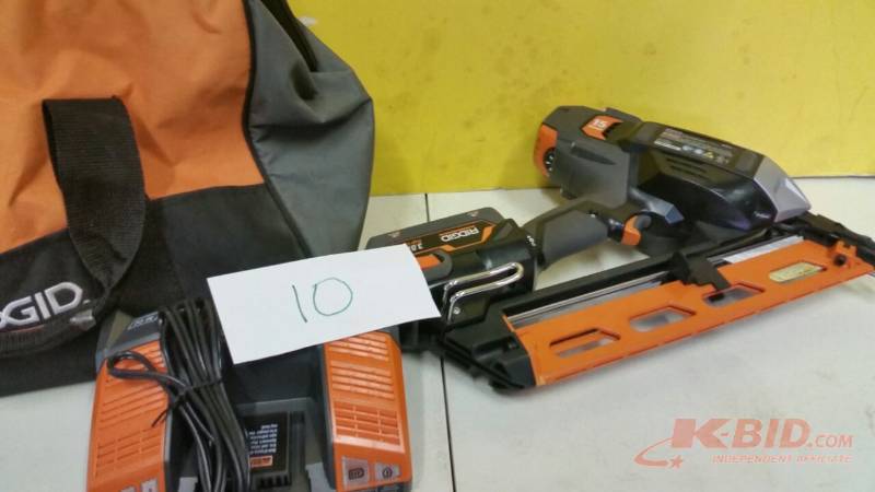 lot 10 image: Ridgid Nailer