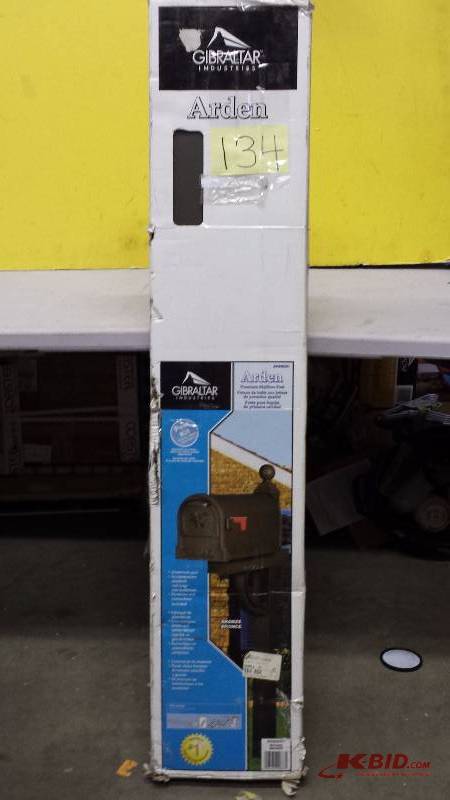 lot 134 image: Gibraltar Mailbox Post