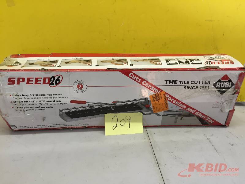 lot 209 image: Rubi 26 Tile Cutter