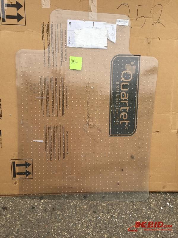 lot 256 image: Flash Furniture MAT-CM11113FD-GG 36-Inch by 48-Inch Carpet Chairmat with Lip