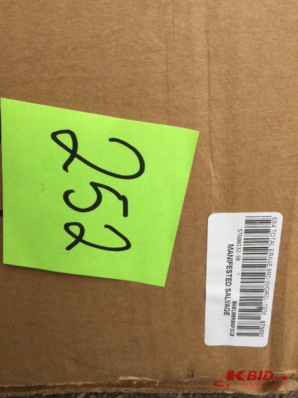 lot 252 image: Total Erase Marker Board, 36 x 24, White, Euro-Style Aluminum Frame