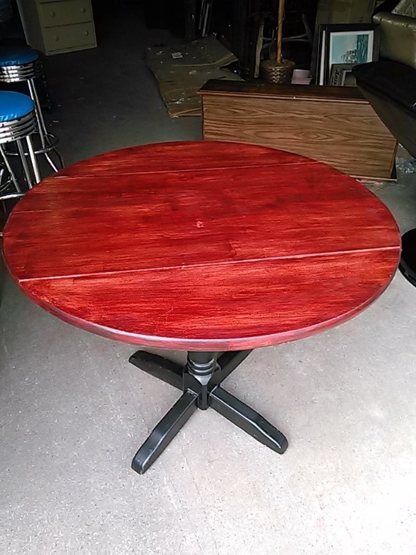 VERY COOL ANTIQUE DROP LEAF TABLE-GRAET SIZE FOR SMALLER SPACES