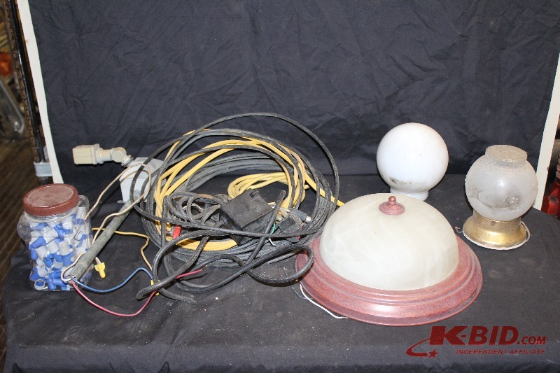 Assorted Electrical Components and Light Fixtures