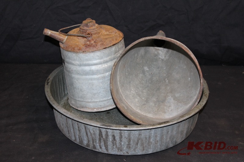 Oil Change pan, Funnel, Oil Can