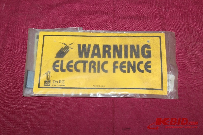 3 Electric Fence Signs