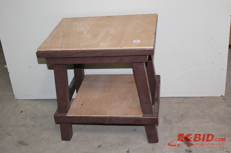 Wood End Table