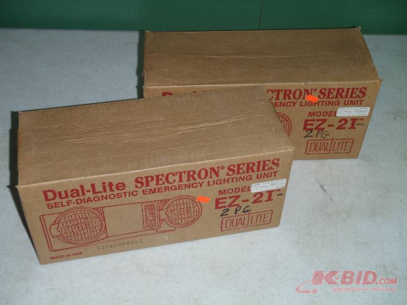 lot 23 image: Set of 2 Dual-Lite EZ-2I Emergency Lighting Units