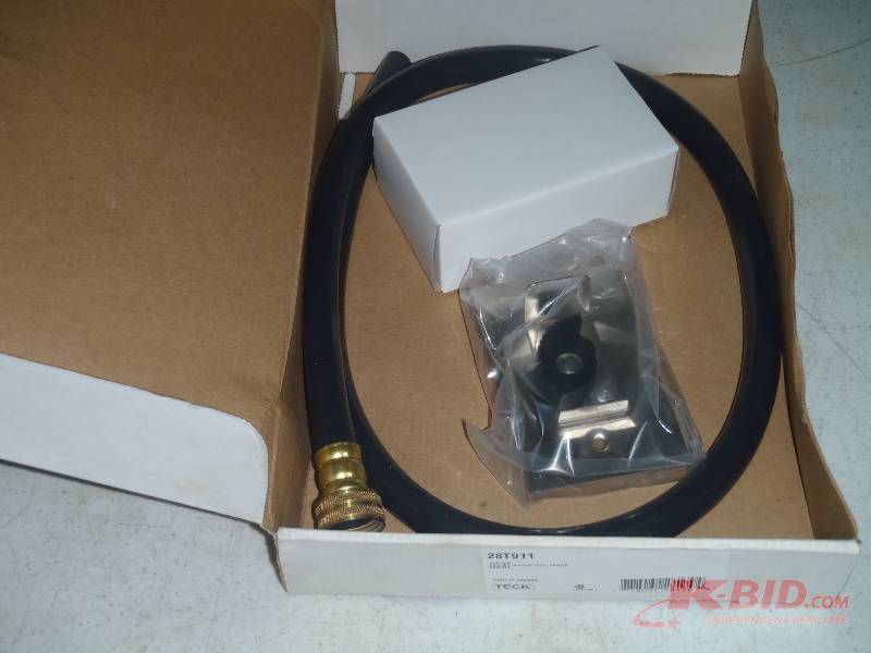 lot 43 image: Delta 28T911 Mop Sink Hose & Stainless Steel Hanger