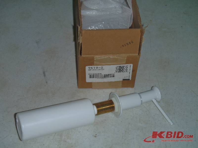 lot 49 image: Kohler 9619-0 White Soap Dispenser