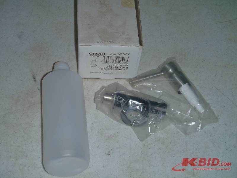 lot 50 image: Grohe 28.857.SD0 Stainless Steel Soap Dispenser