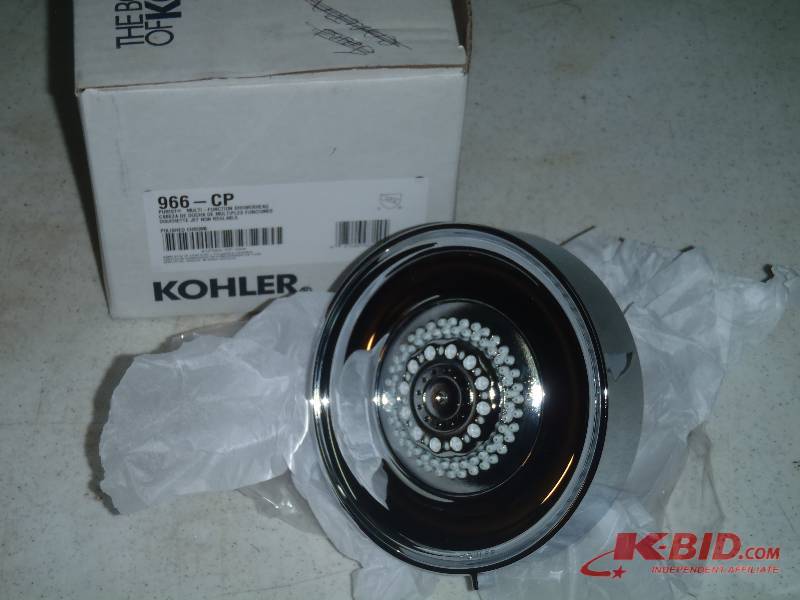 lot 53 image: Kohler 966-CP Purist Multi-Function Chrome Showerhead