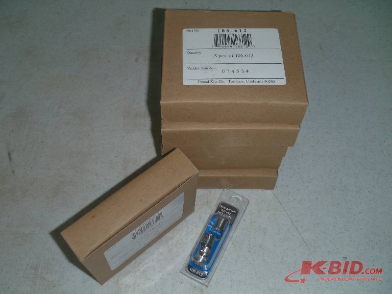 lot 61 image: Six Boxes (6 Packages per Box) of Perma-Coil 106-612 Thread Repair Coil 12x1.25mm
