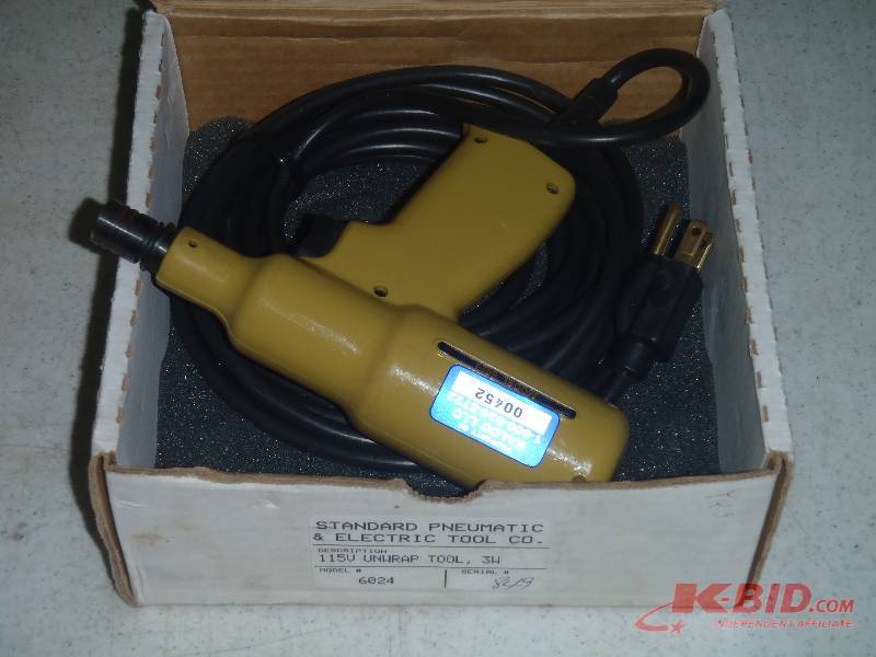lot 132 image: Standard Pneumatic & Electric Tool Co 6024 115V Unwrap Tool 3W