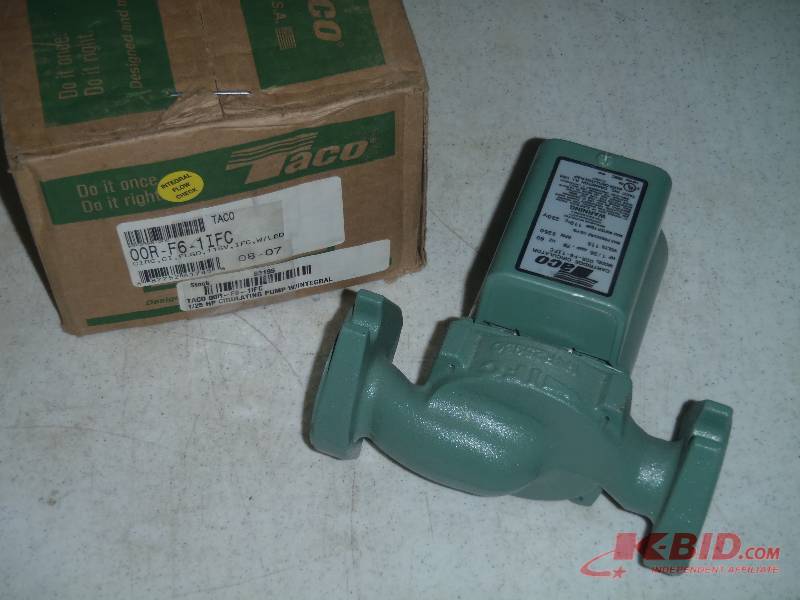 lot 137 image: Taco 00R-F6-1IFC Circulator Pump