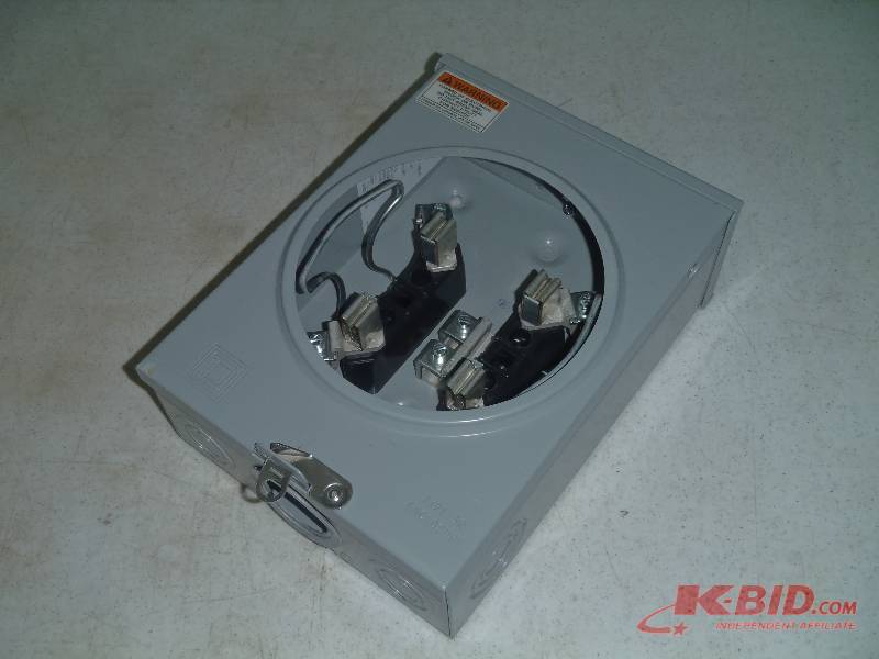 lot 141 image: Square D UT-RS101B-SQD Electric Meter Socket