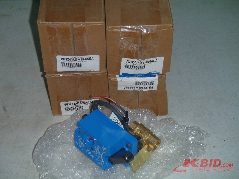 lot 152 image: Four (4) Johnson Controls VG1241AD  9A4AGA ValveActuator
