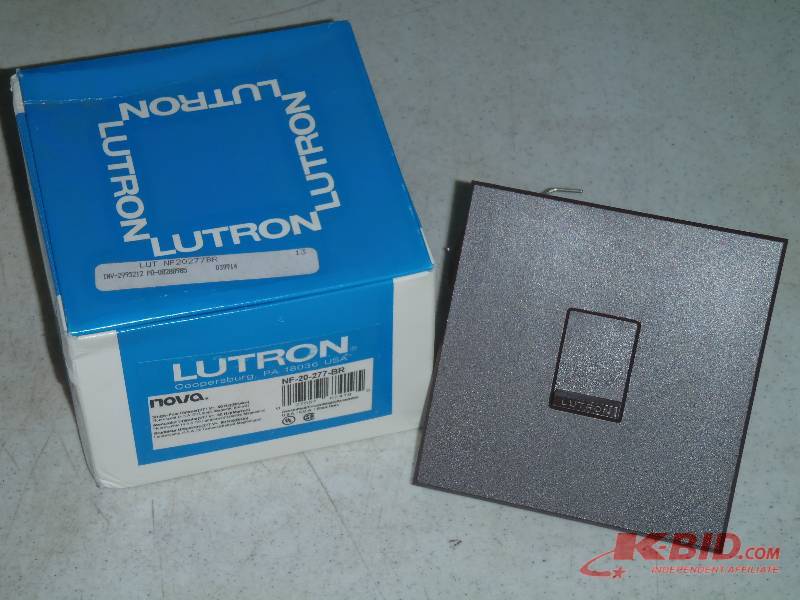 lot 205 image: Lutron Nova NF-20-277-BR Single-Pole Dimmer Switch