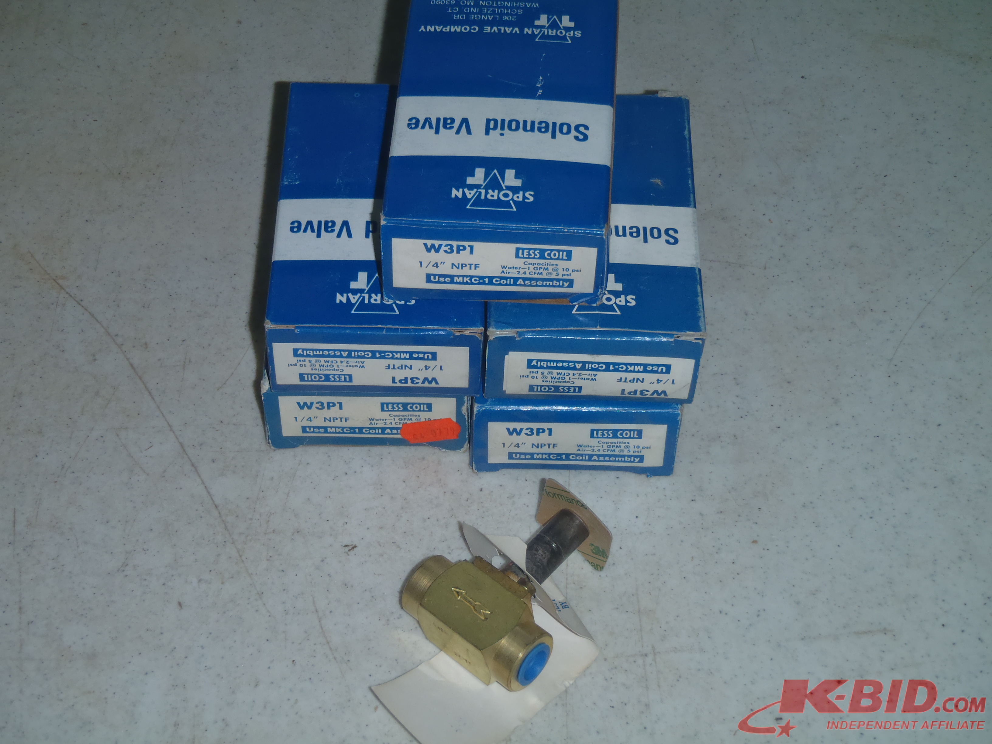 lot 220 image: Five (5) Sporlan W3P1 Solenoid Valves