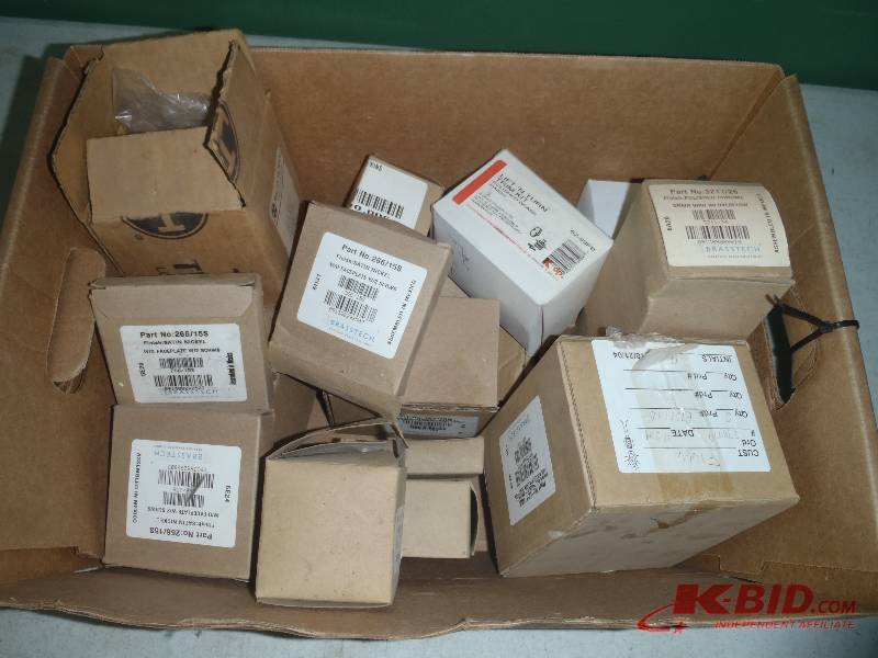 lot 231 image: Box of Special Finish Drains,Faceplates, etc.